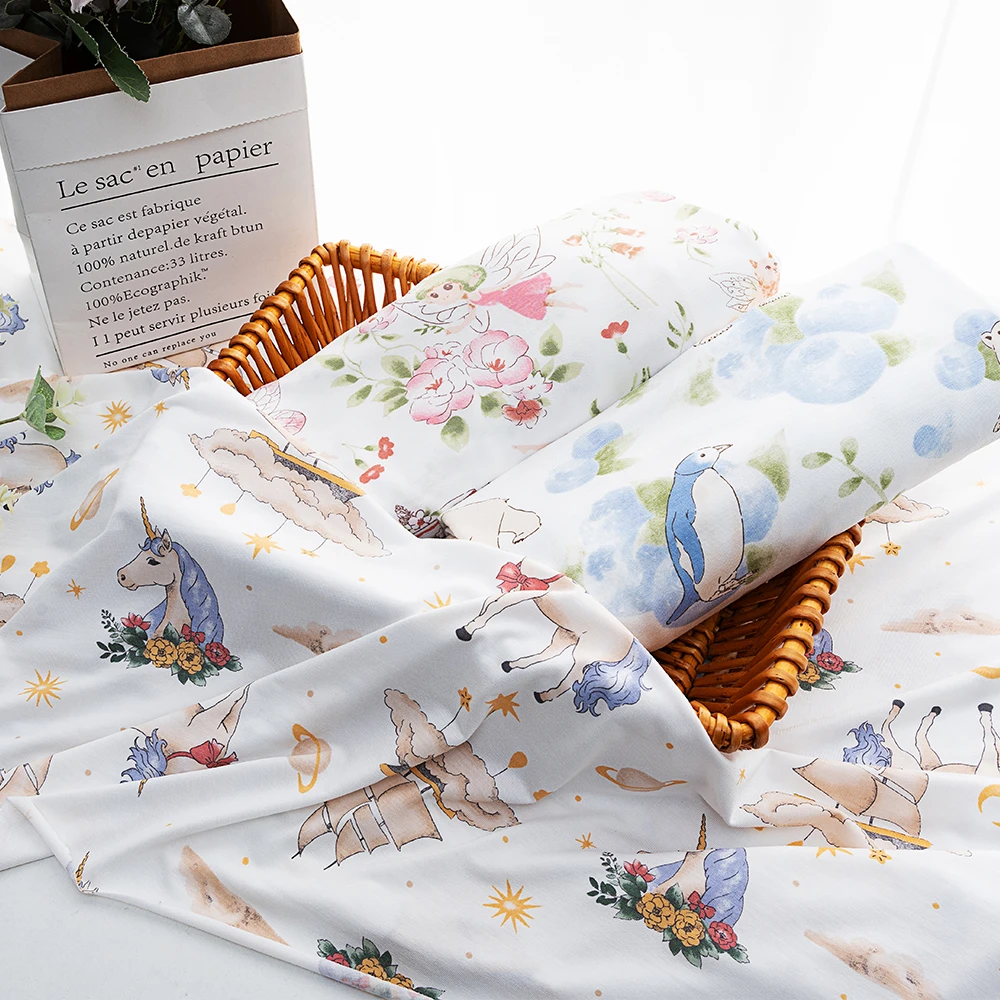 A类优可丝弹力莱卡T恤睡衣内裤内衣面料家居服空调毯夏季轻薄柔软