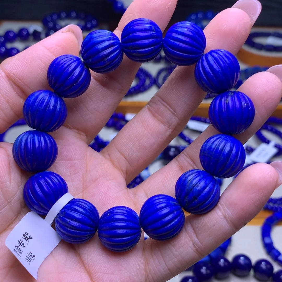 未镶嵌青金石手链15.4mm76g