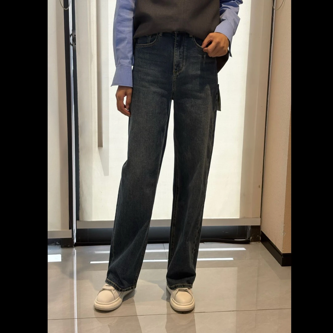 玛丝恩迪高腰牛仔裤