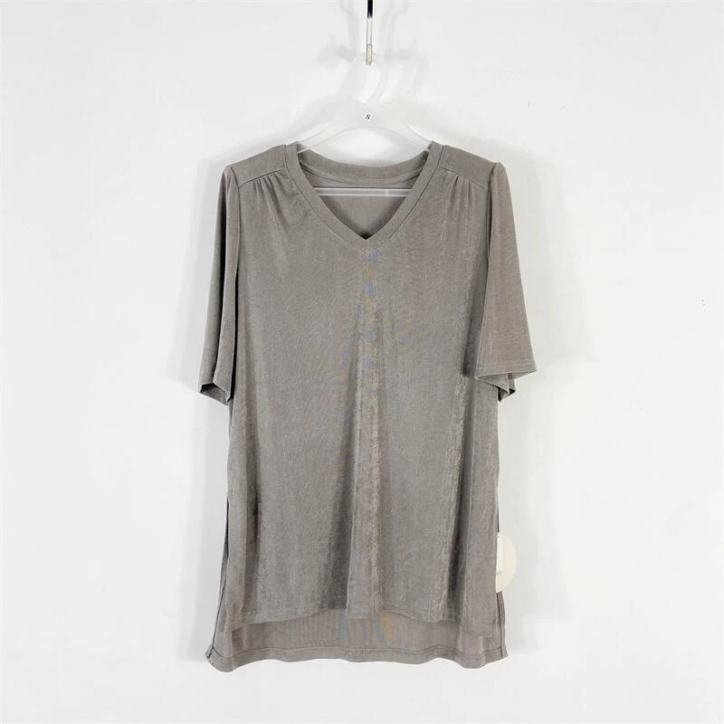 【77衣橱】KD2749精品女装上衣短袖T恤气质轻奢【红人上新】