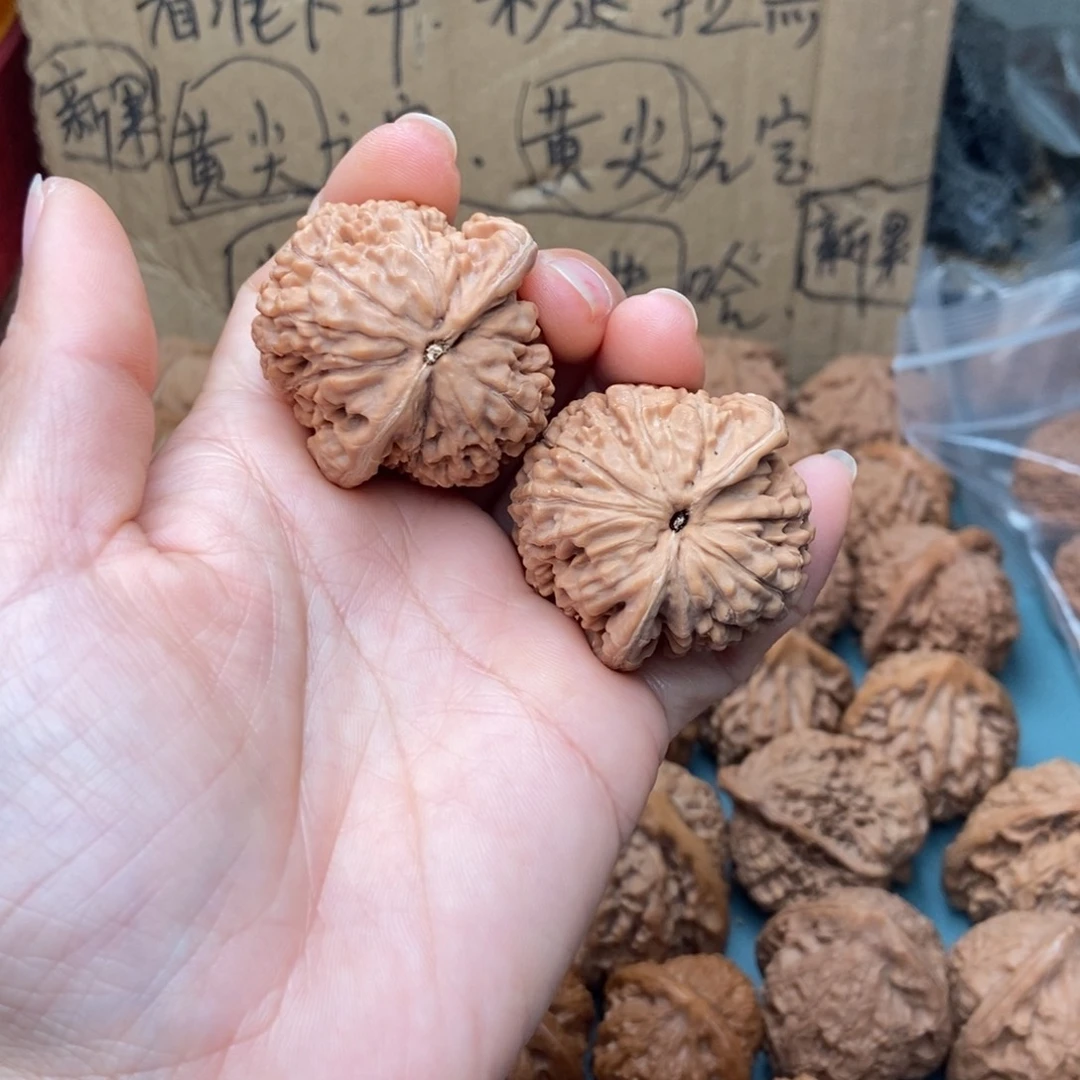 枯***…吊坠文玩核桃莲花17