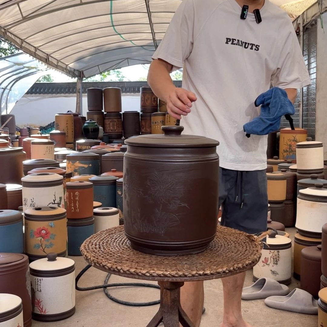 紫砂茶叶罐10 饼茶叶罐