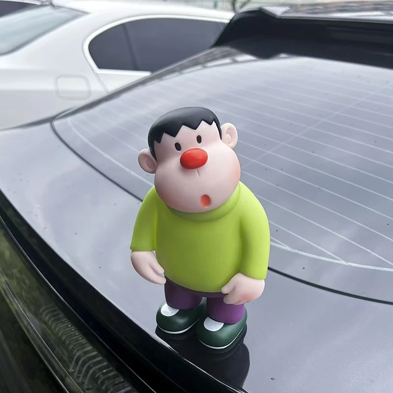 歪头胖虎汽车摆件