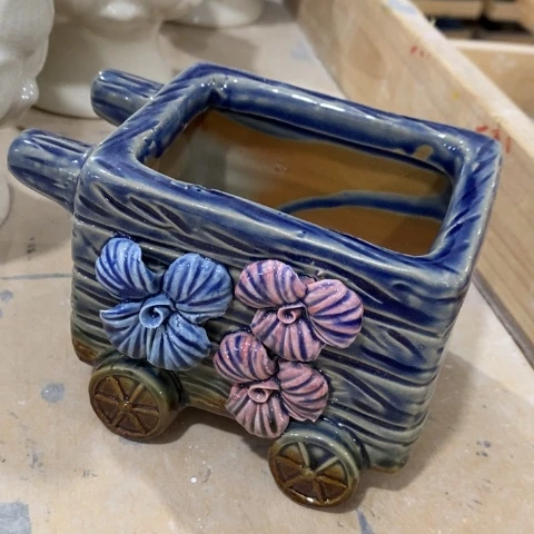 陶瓷小车蓝11223333