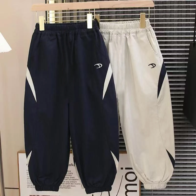 男童薄款裤子夏装儿童凉感速干裤长裤新款夏季男孩休闲裤洋气