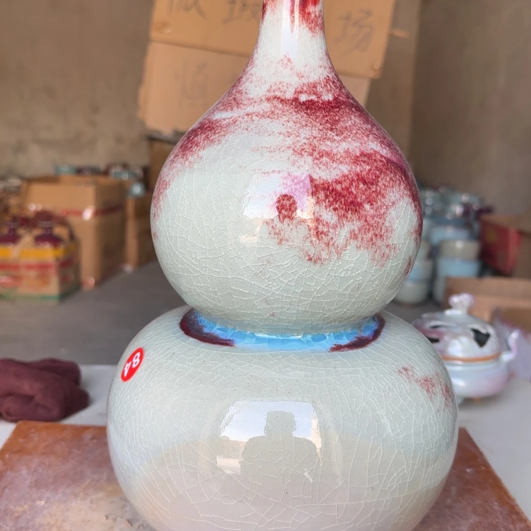 摆件陶郑家钧窑摆件微瑕