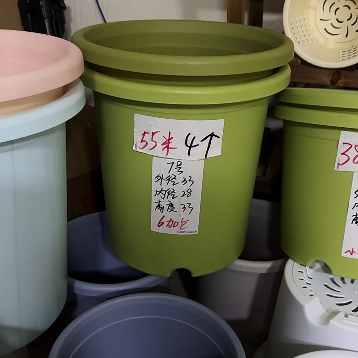 果绿色7号口径33高33无托6个