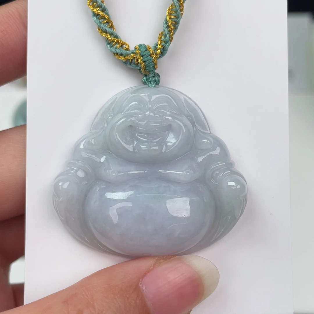 翡翠未镶嵌颈饰佛公