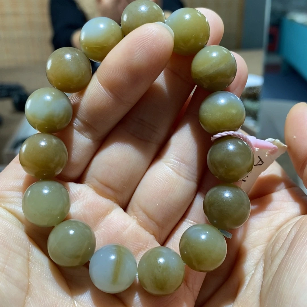 和田玉未镶嵌手链114