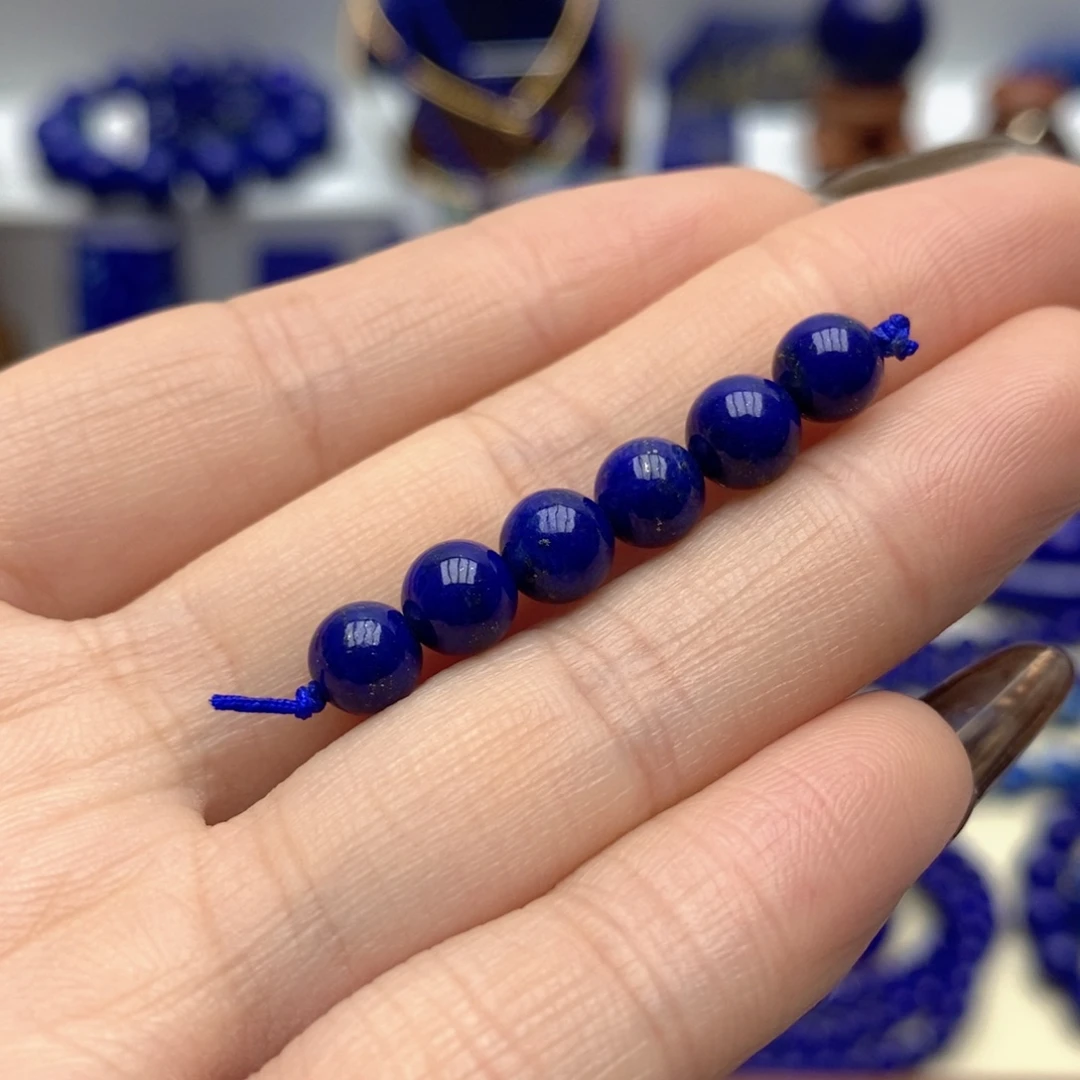 青金石未镶嵌隔珠6mm