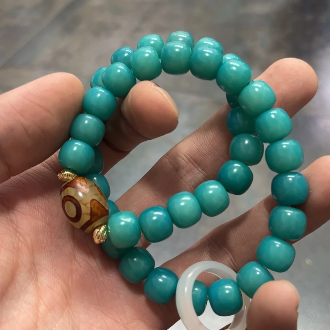 【闪购商品】白玉菩提吊坠q11/120颗蓝