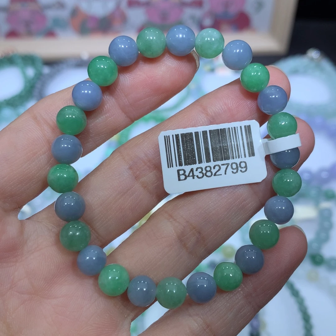 翡翠未镶嵌手链天然