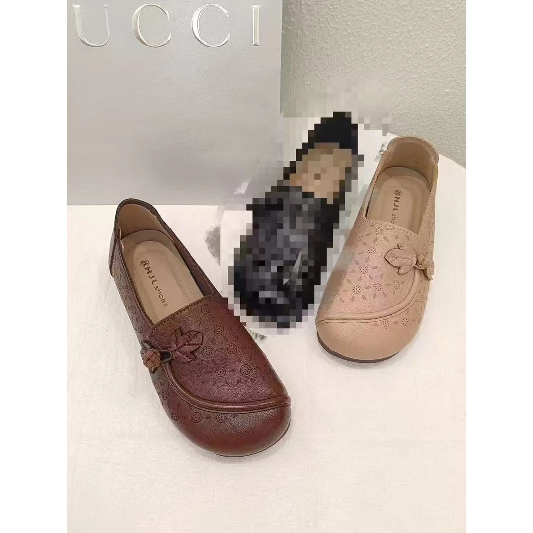 2601-A软底浅口镂空透气一脚蹬妈妈单鞋