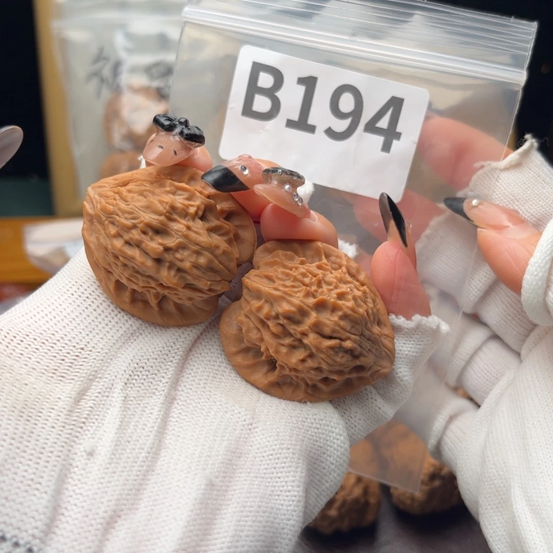 把件文玩核桃35七步沟b194