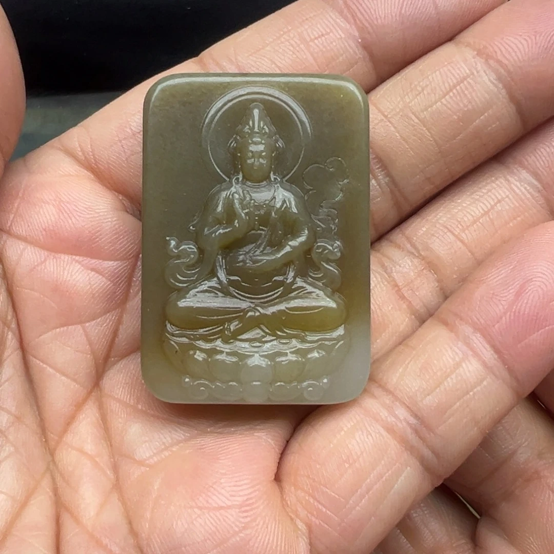 和田玉（糖玉）未镶嵌吊坠(不含链)