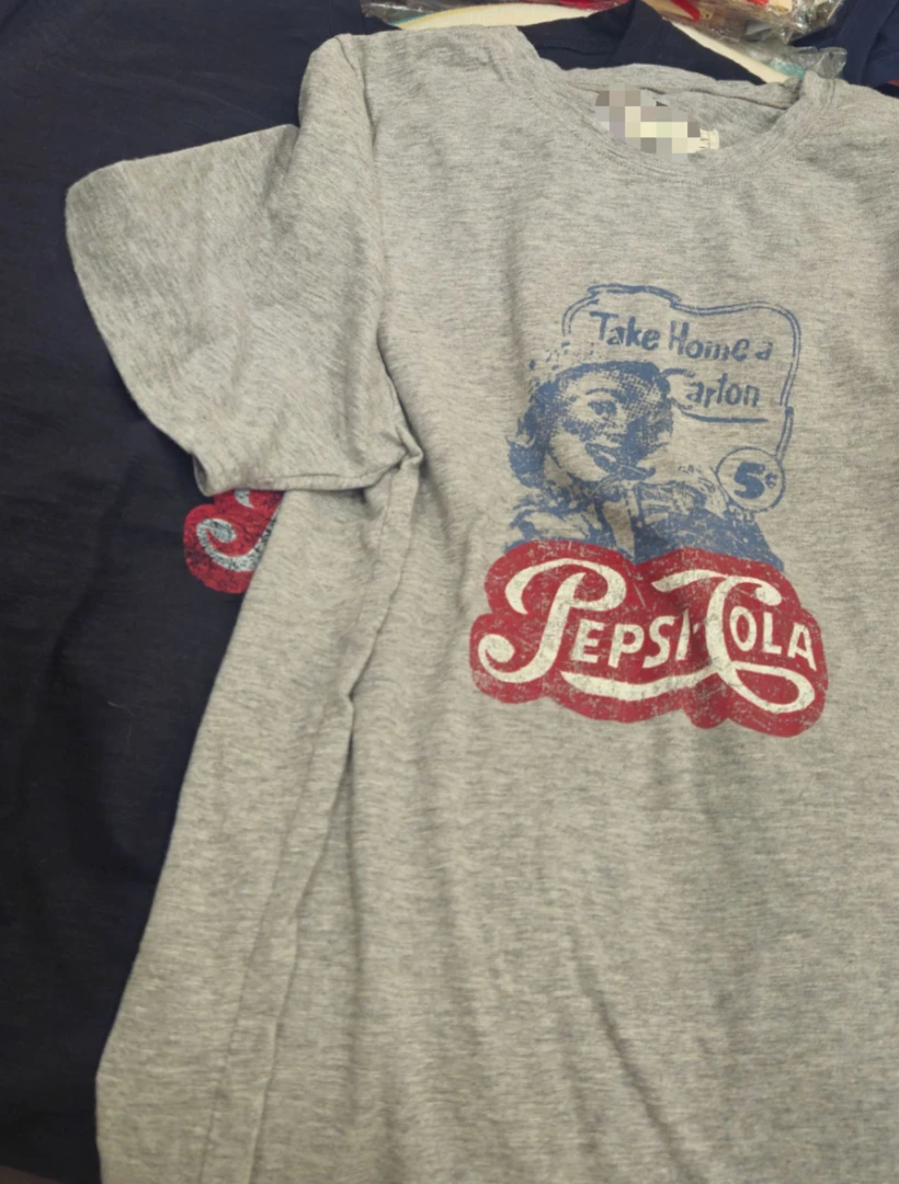 【奈野喜】韩国正品代购 /复古百事cola短袖T【NO退NO换】