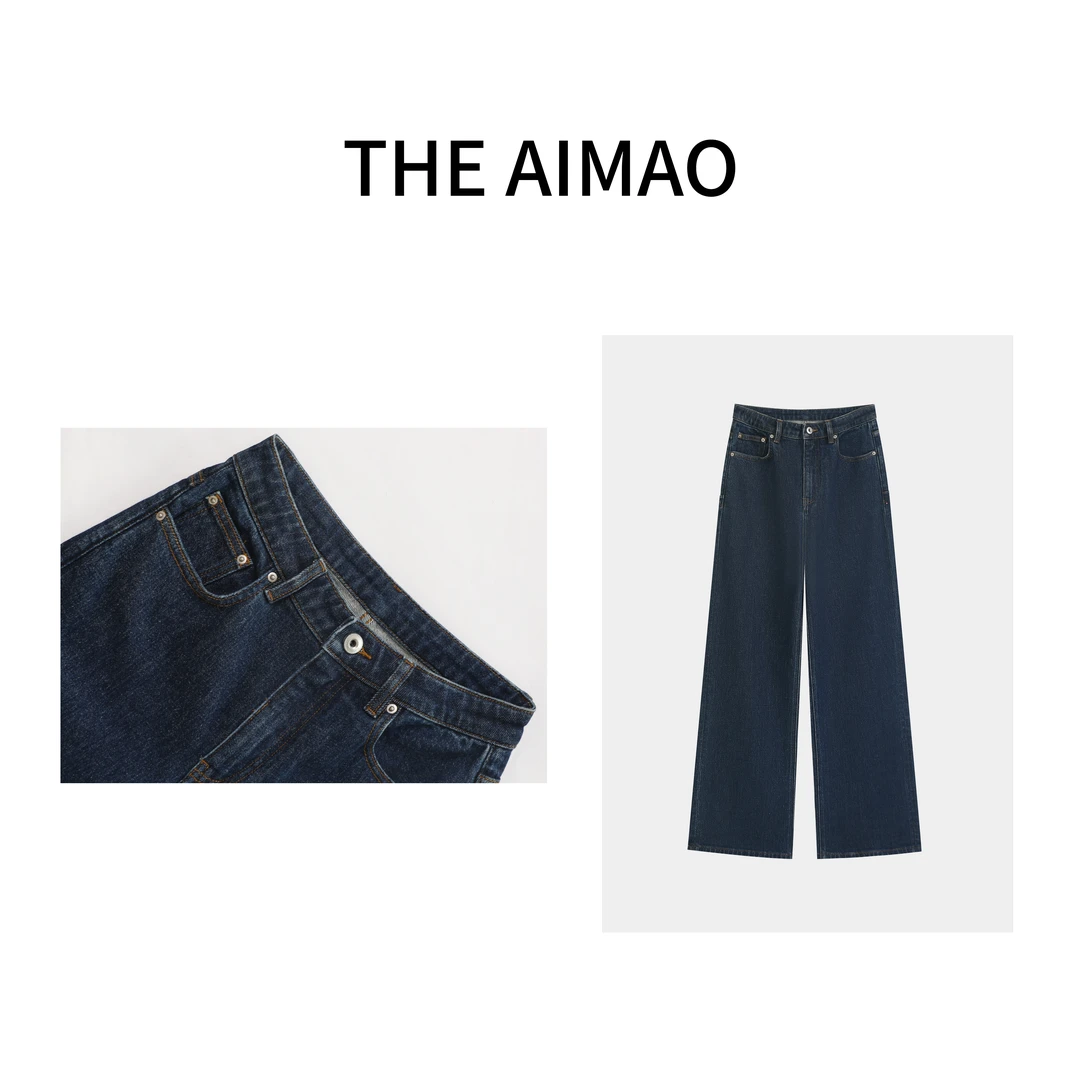 【THE AIMAO】“直感修胯”进口棉COATS高士线直筒牛仔裤XYX80926