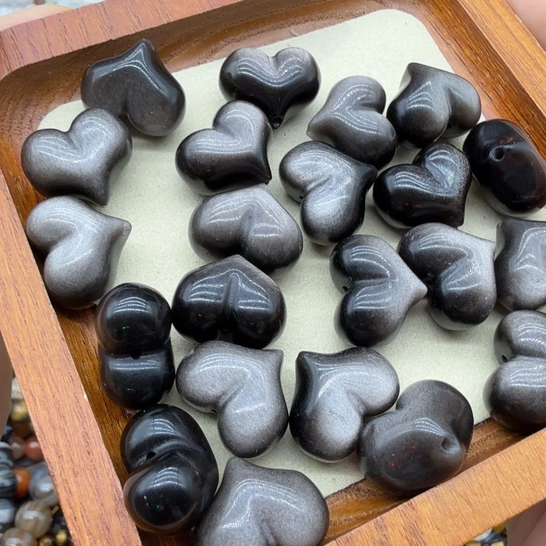 未镶嵌珠宝半成品水晶卡17双眼银耀屁桃一颗