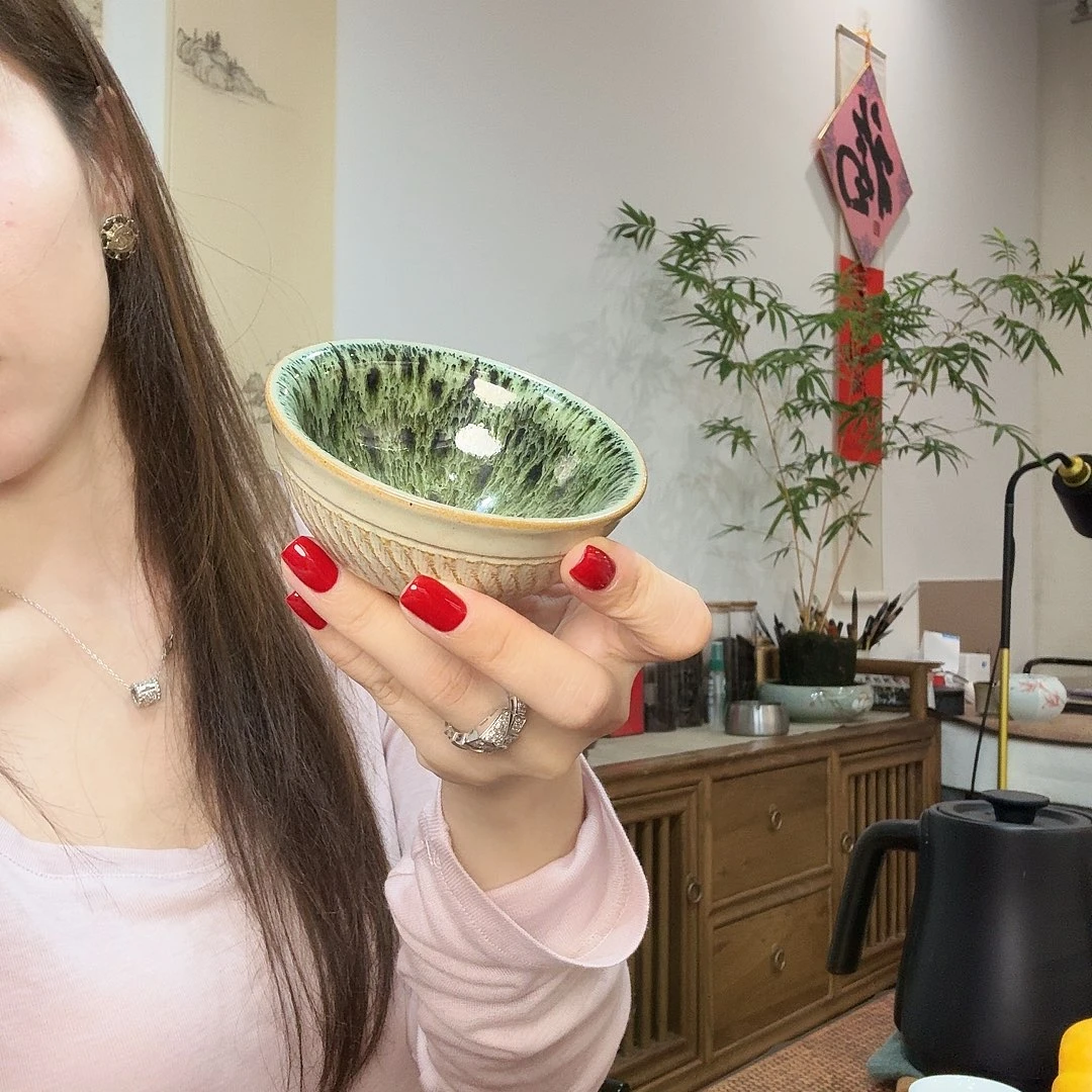 紫砂上釉柴烧主人杯