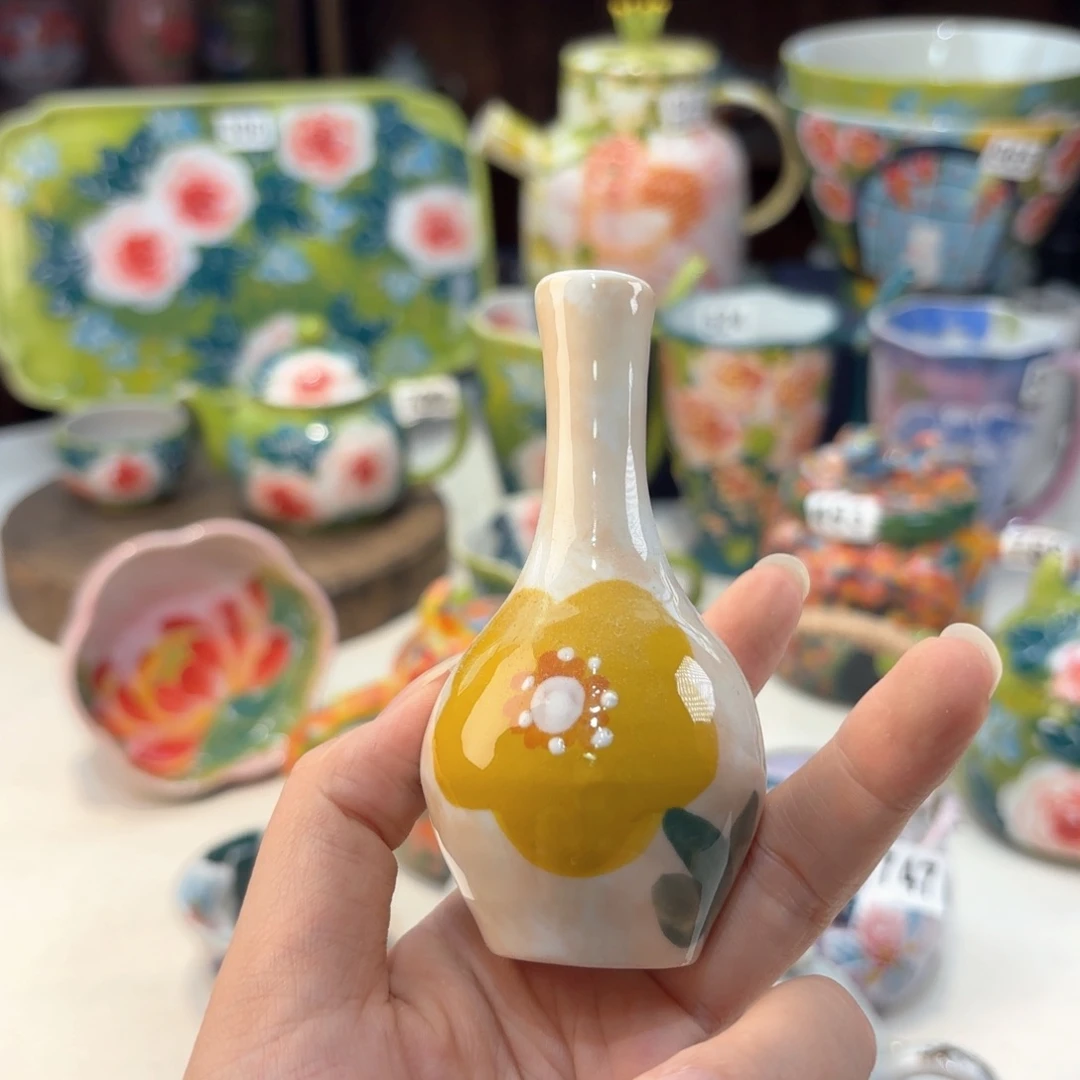 景德镇手绘高温釉下彩陶瓷茶具