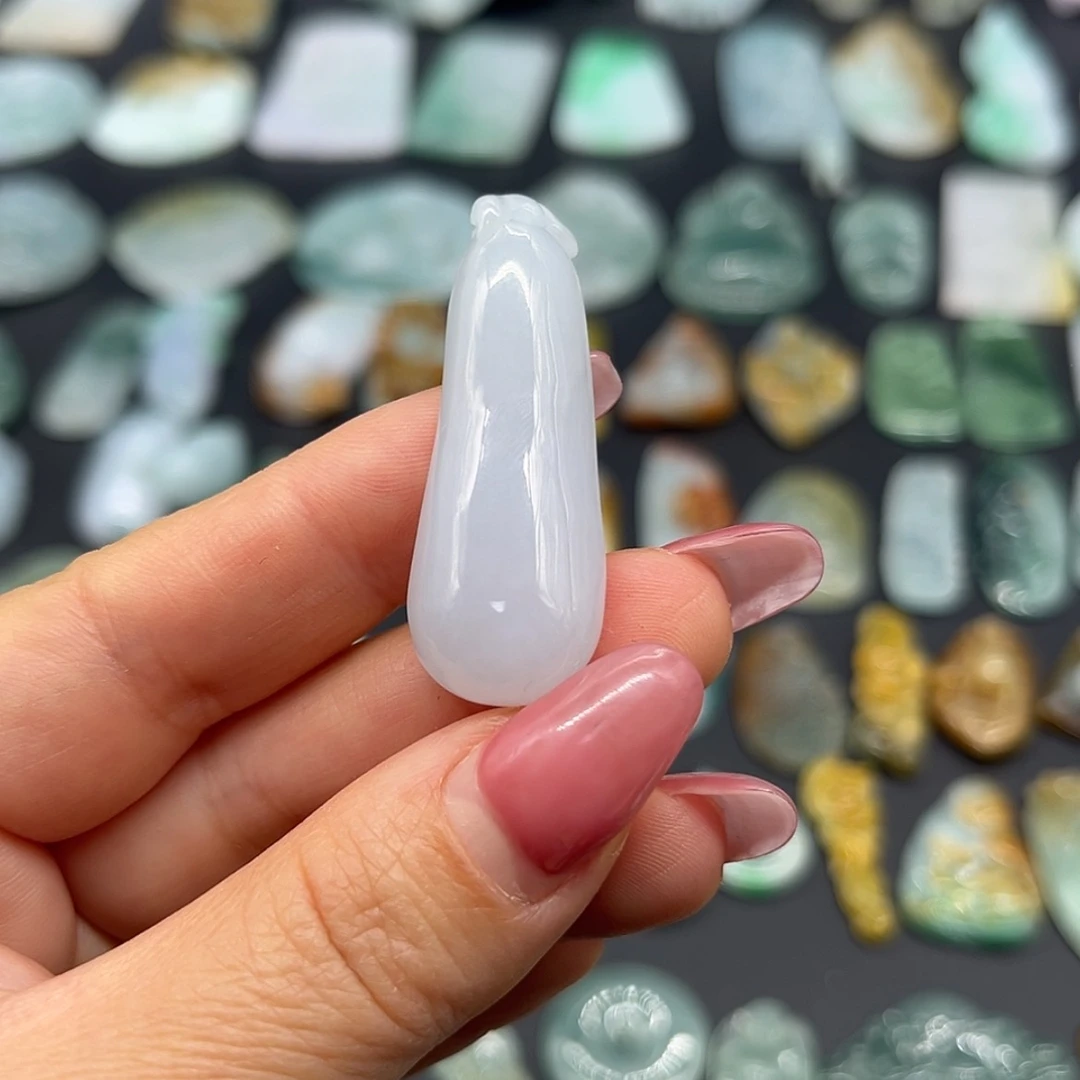 【闪购商品】翡翠颈饰未镶嵌沧***笑福瓜 抵扣