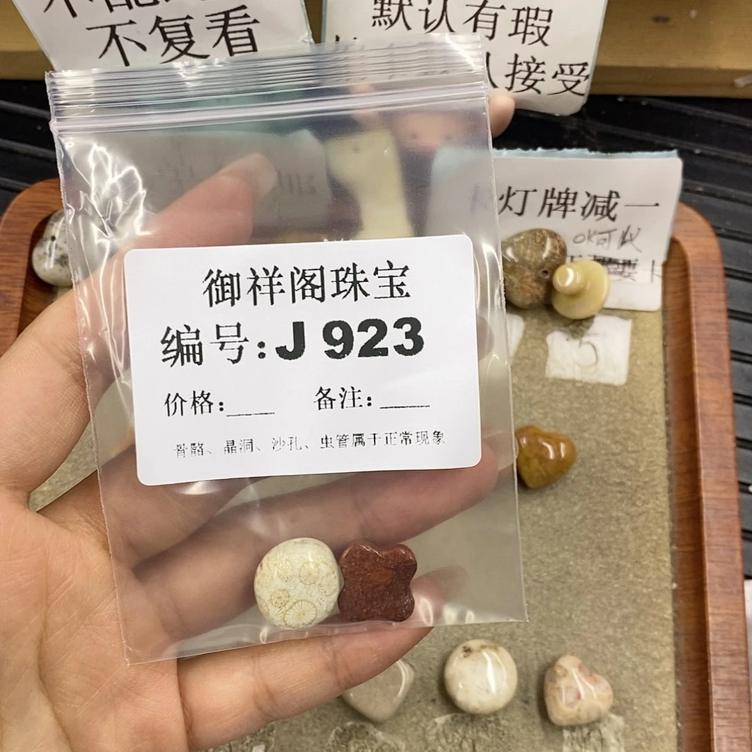 硅化珊瑚（珊瑚玉）未镶嵌颈饰不**夜