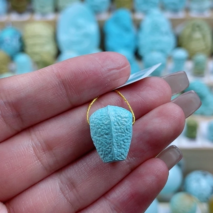 绿松石未镶嵌珠宝奇石12.6mm