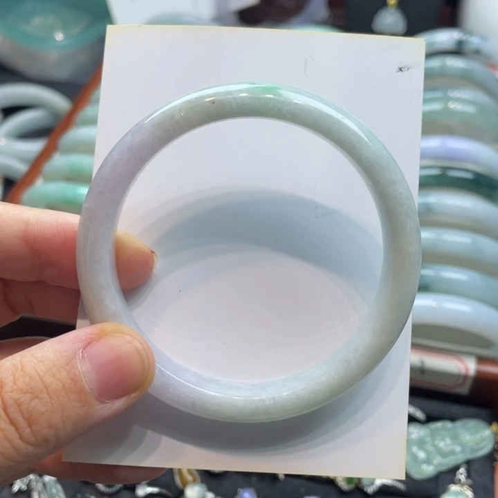 未镶嵌手镯翡翠翡翠手镯56.3小纹