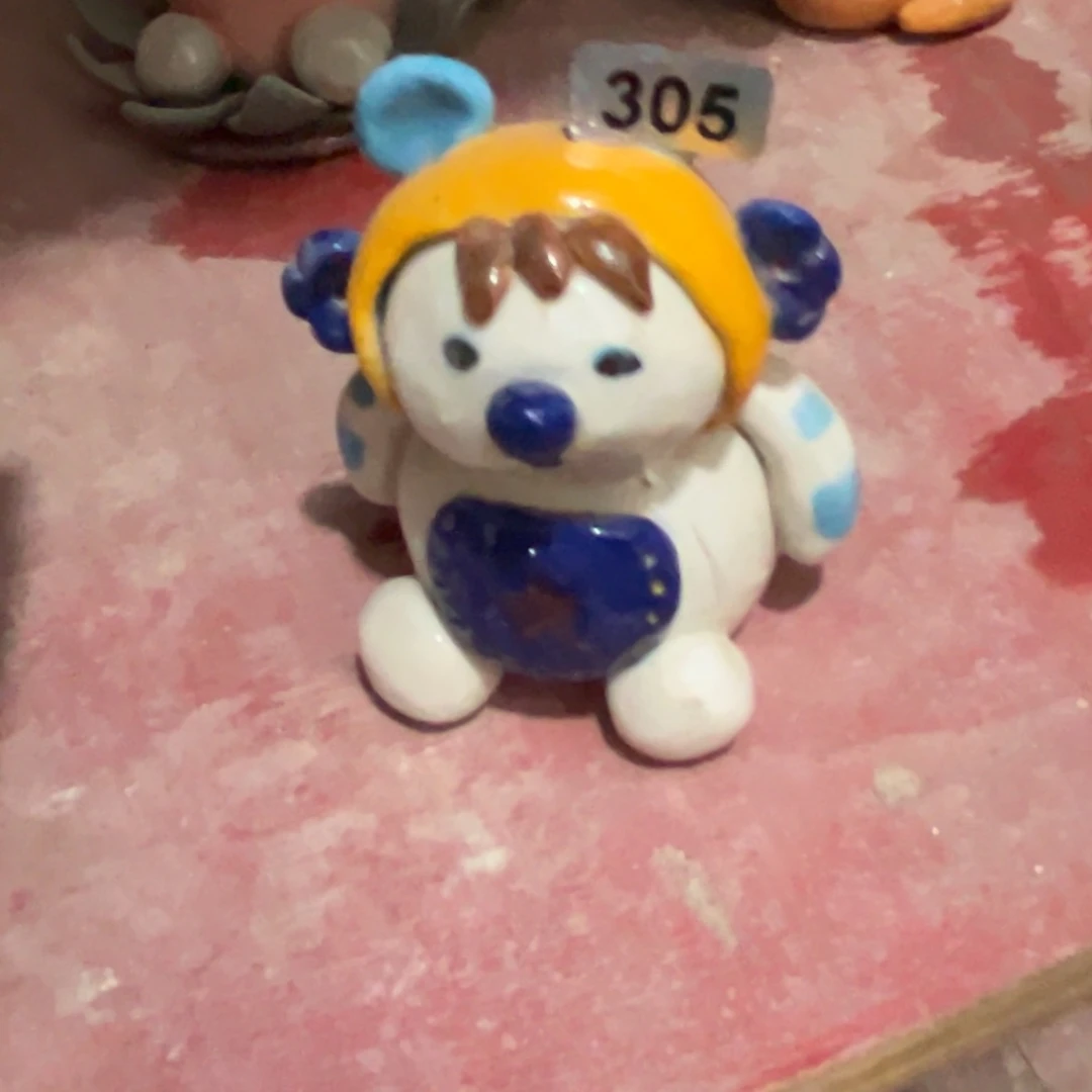 摆件纯手工抽象陶瓷摆件微瑕305