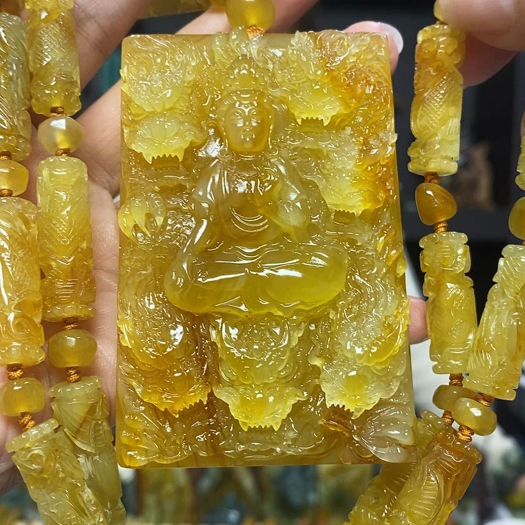 未镶嵌岫玉挂件吊坠项链