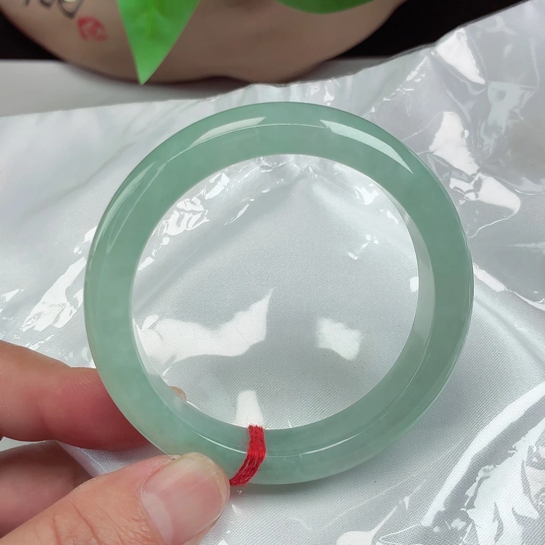 翡翠未镶嵌手镯52/53圈口尺寸013