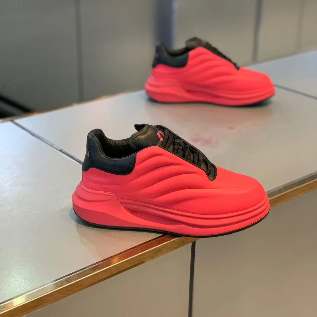 男鞋【皮鞋码】皮面系带厚底百搭男士加绒时尚休闲潮流男鞋D113