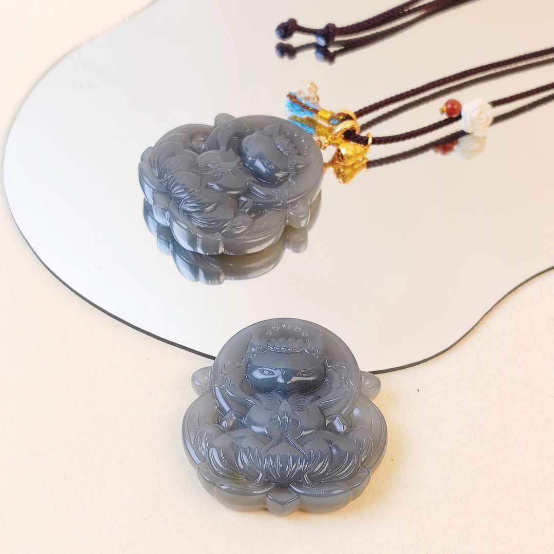 凤仪烟紫手作猛犸花花编绳项链（多样性发其一）
