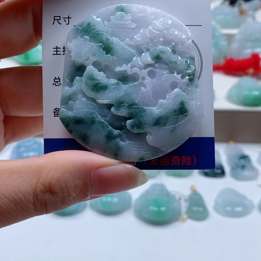 颈饰未镶嵌翡翠天然翡翠