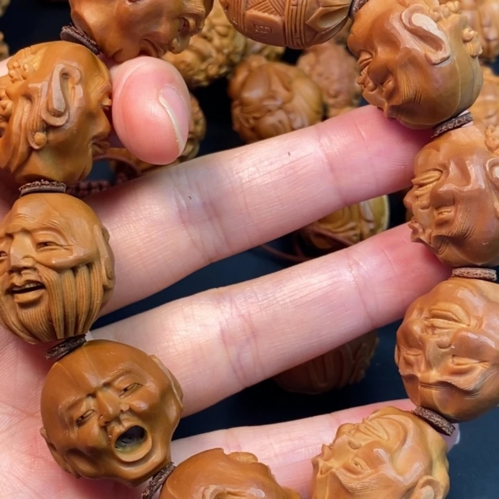 橄榄核摆件海**川十八罗汉