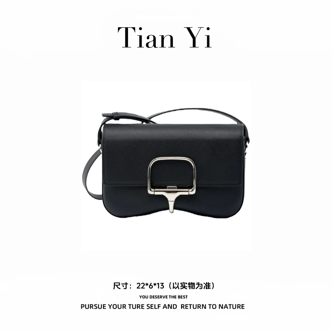 【Tian Yi渠道货】-2025新款轻奢单肩手提斜跨包 8067 黑色