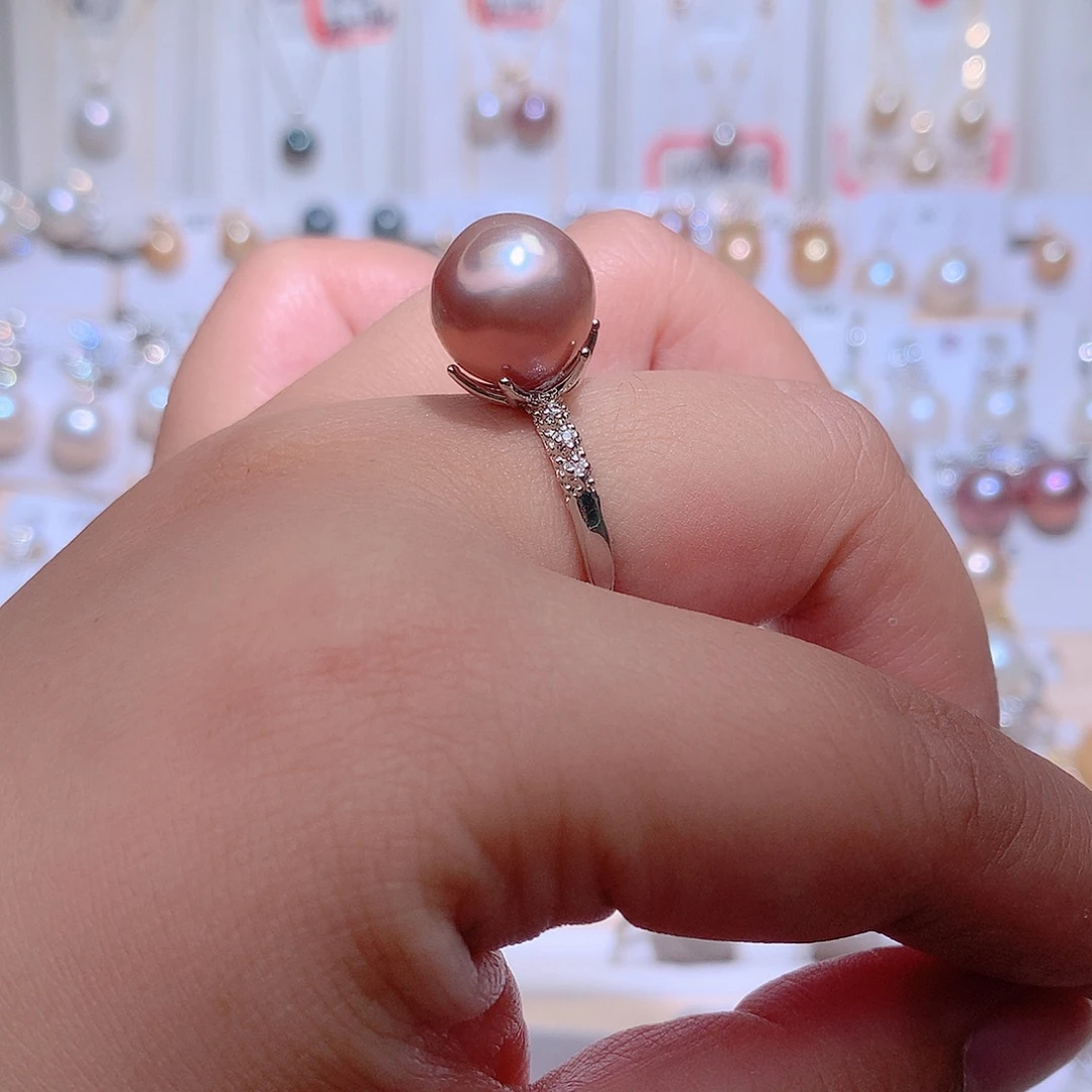 淡水珍珠未镶嵌戒指CC12.6mm