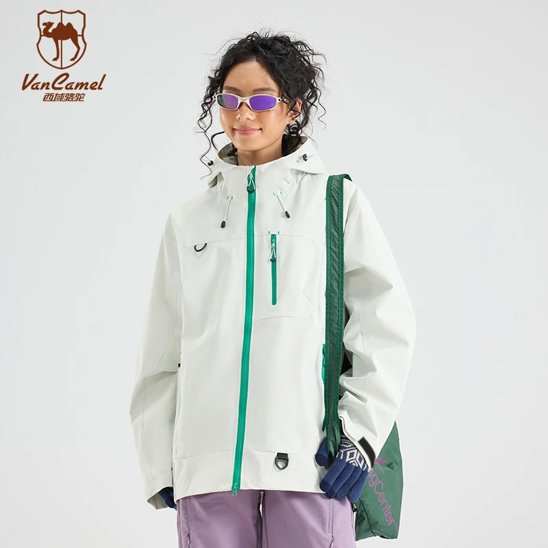 VANCAMEL/西域骆驼春季户外防风夹克潮流情侣休闲外套HNBC7870