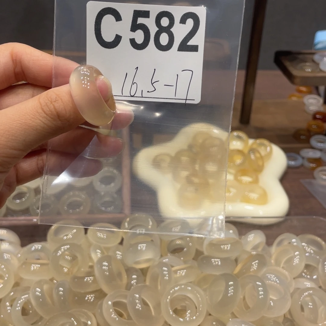 玛瑙/玉髓未镶嵌戒指582