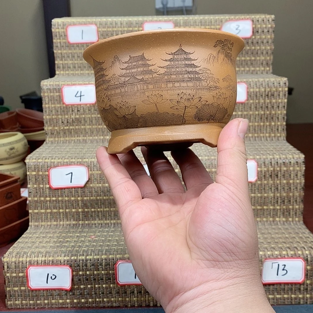 紫砂花盆紫砂等文物