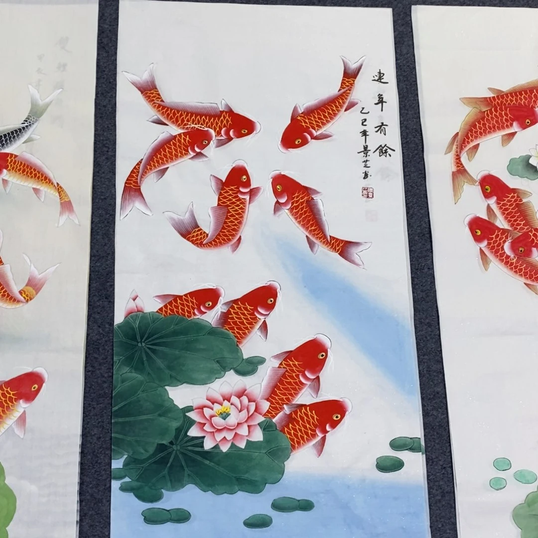 国画尺寸100✖️50三尺手绘工笔画
