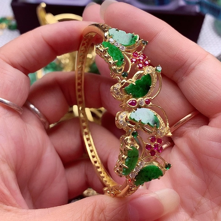 颈饰银S925镶嵌翡翠翡翠