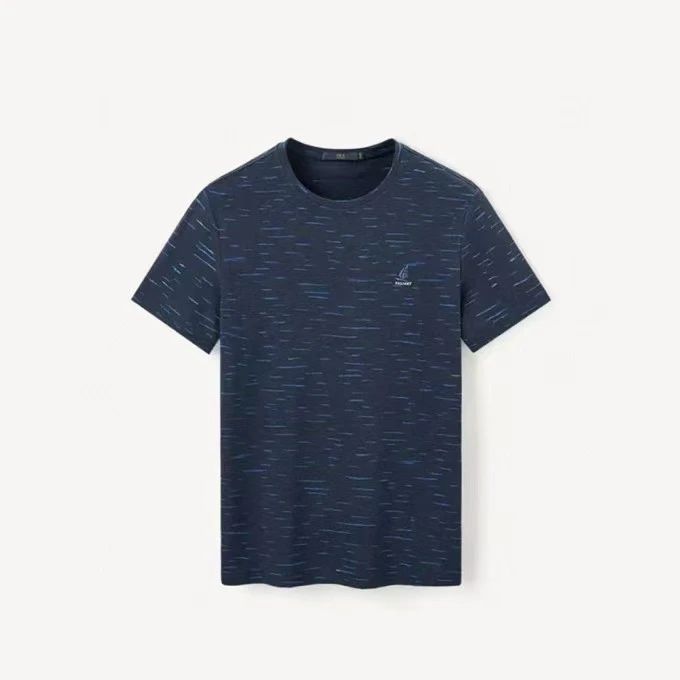 男装短袖T桖夏季圆领潮流提花休闲透气短袖T桖衫