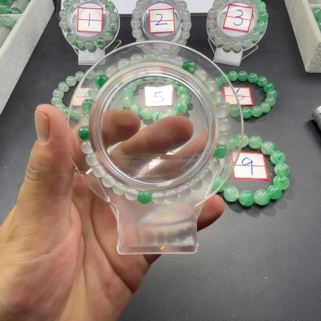 石英质玉（非洲翠）手链合金