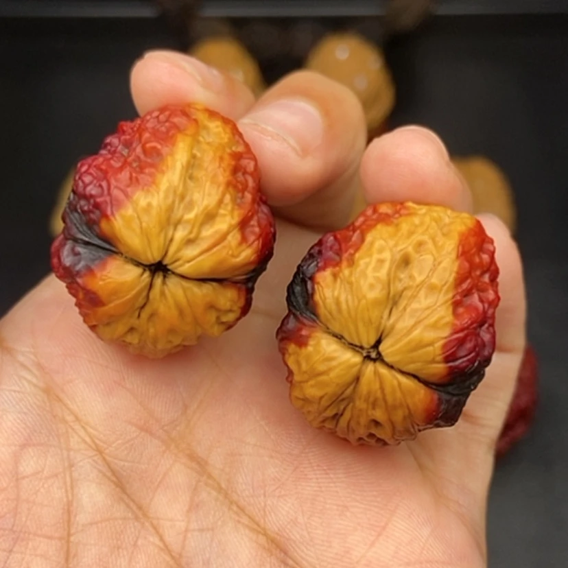 【闪购商品】文玩核桃把件32尺七彩小蛤蟆