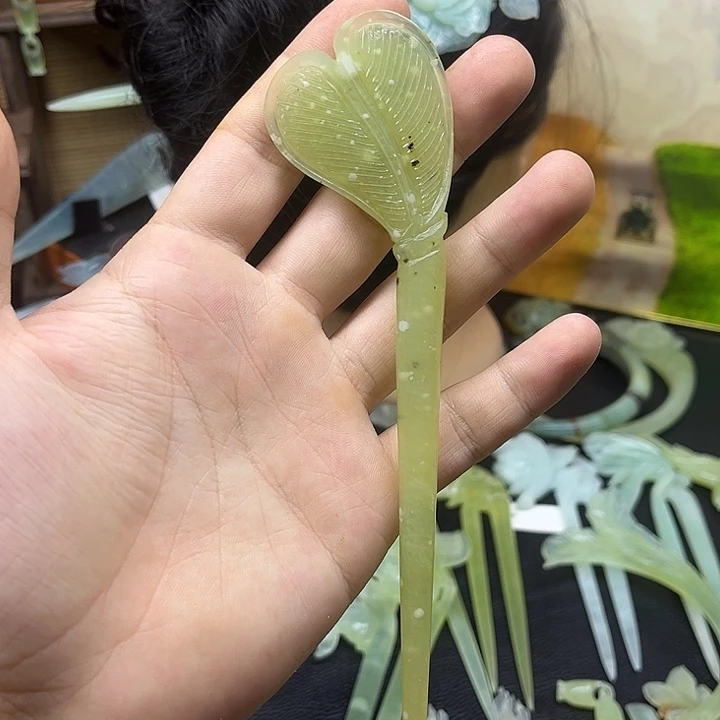 未镶嵌蛇纹石玉发饰