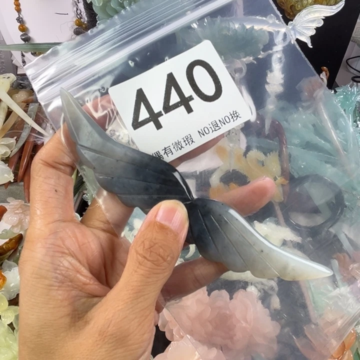 未镶嵌岫玉发饰小***啊