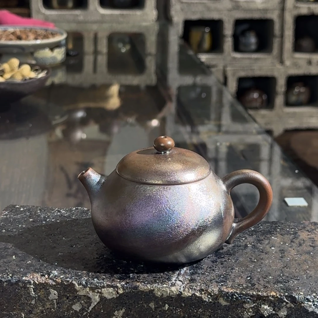 建水紫陶紫泥柴烧茶具