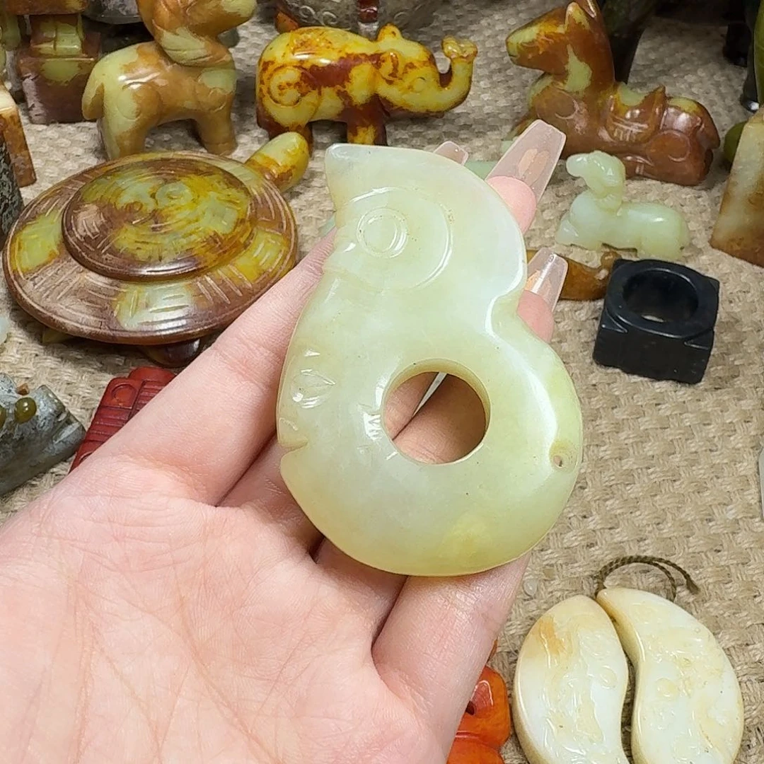 白玉菩提吊坠挂件