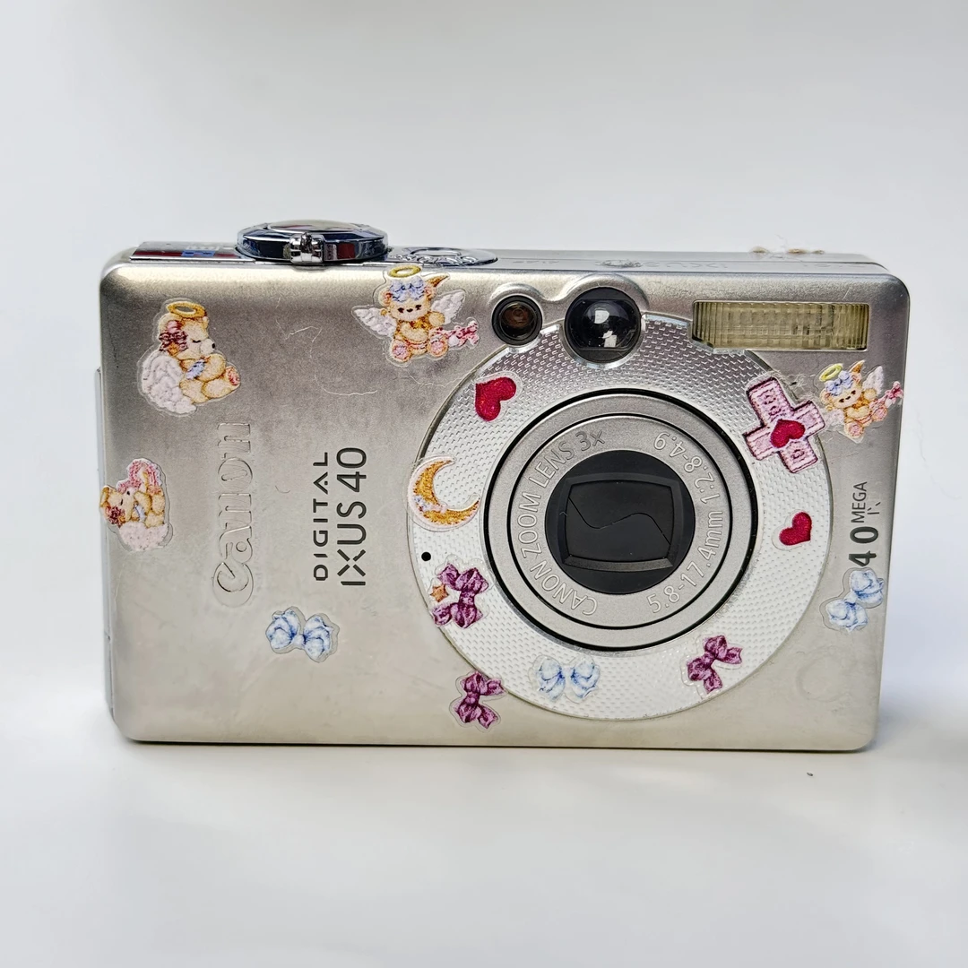 95新 Canon/佳能 ixus40银色400w像素3x光变ccd数码相机